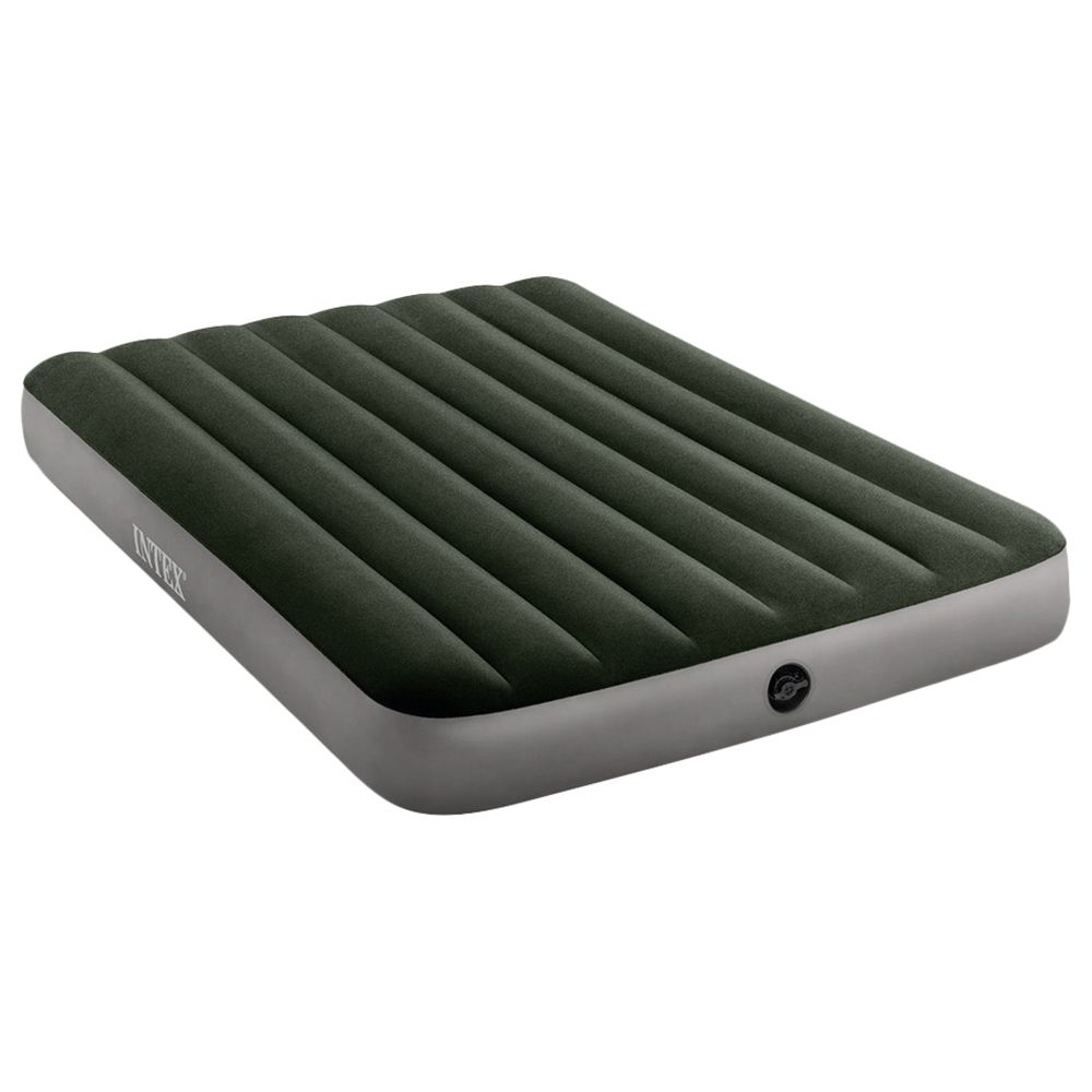 Intex - Full Dura-Beam Prestige Airbed w/ Battery Pump