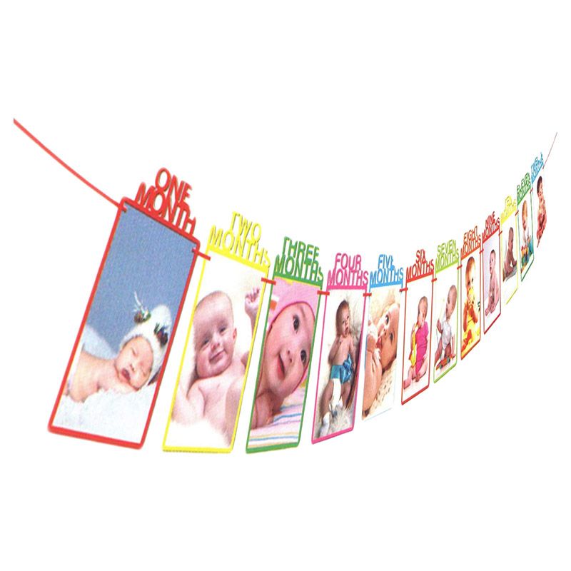 Brain Giggles Thickened Kraft Card Paper 1st Birthday Banner