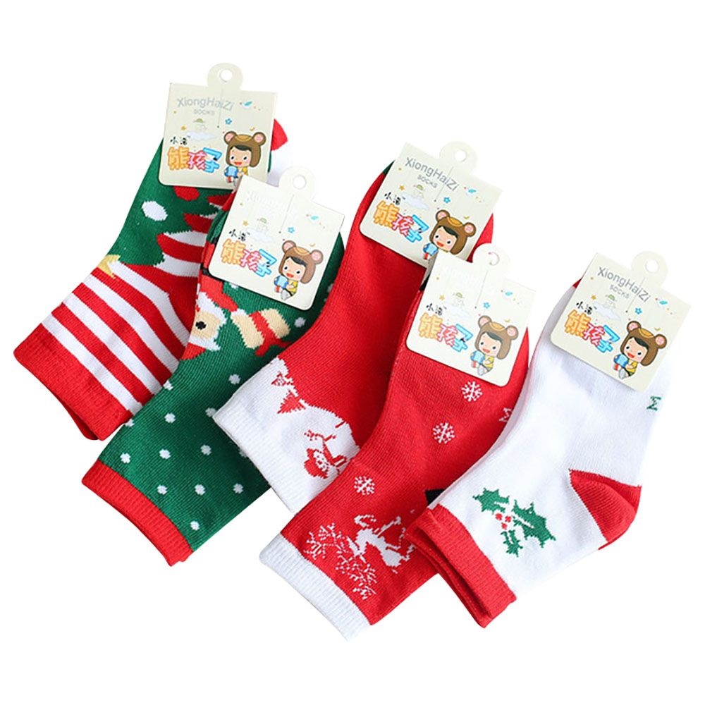 Brain Giggles - Kids Christmas Socks - Pack of 5