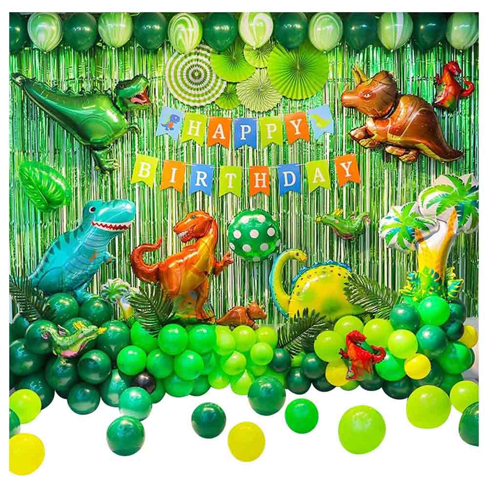 Brain Giggles - Dinosaur Theme Birthday Decoration Kit 89pcs