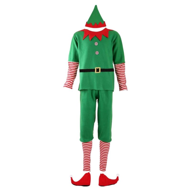 Brain Giggles - Christmas Elf Costume for Boy - Green