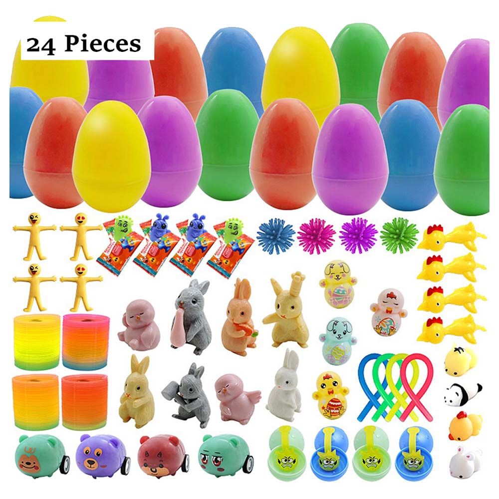 Brain Giggles - Prefilled Easter Eggs w/ Toys - 24pcs