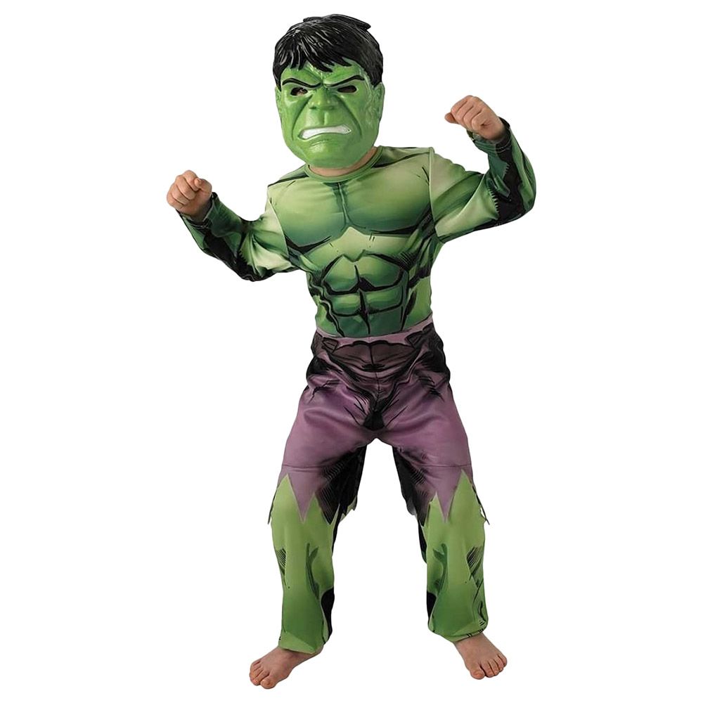 Brain Giggles - Avengers Hulk Costume And Mask - 6-8Y - Green