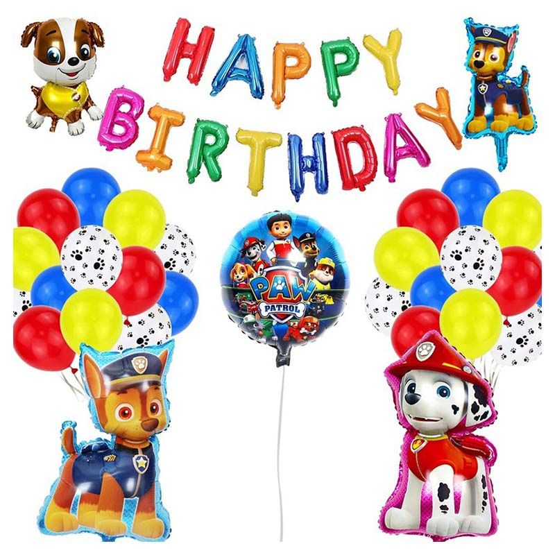 Brain Giggles Paw Patrol Theme Birthday Decoration Kit 46pcs