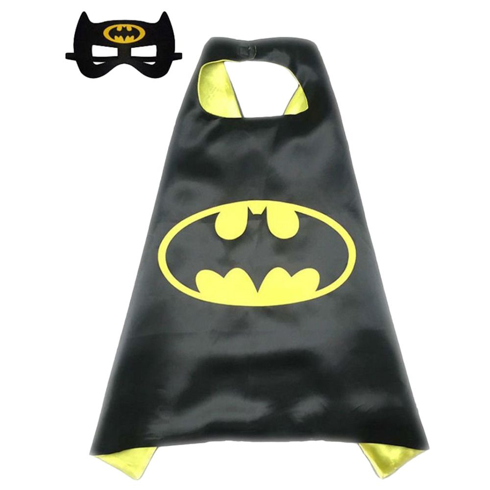 Brain Giggles Batman Superhero Cape With Mask For Halloween Costume