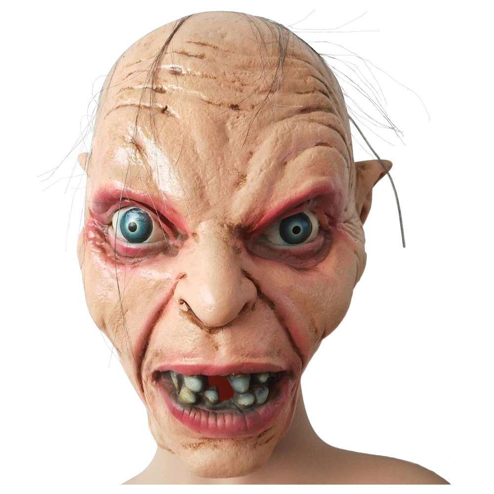 Brain Giggles - Halloween Scary Old Man Gollum Mask - Beige