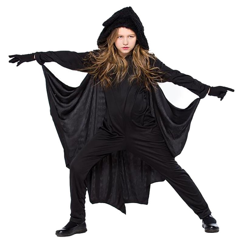 Jade - Kids Halloween Bat Costume - Black