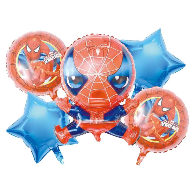 Brain Giggles - 5-in-1 Spider Theme Foil Balloon Set