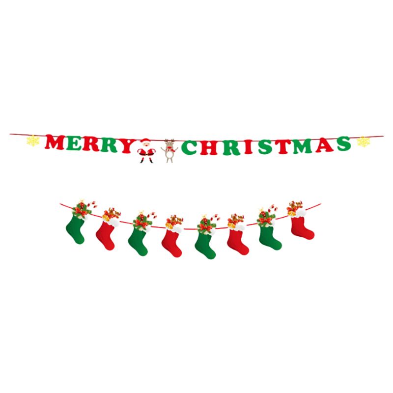 Party Propz - Christmas Ornaments Paper Garland - Pack of 2