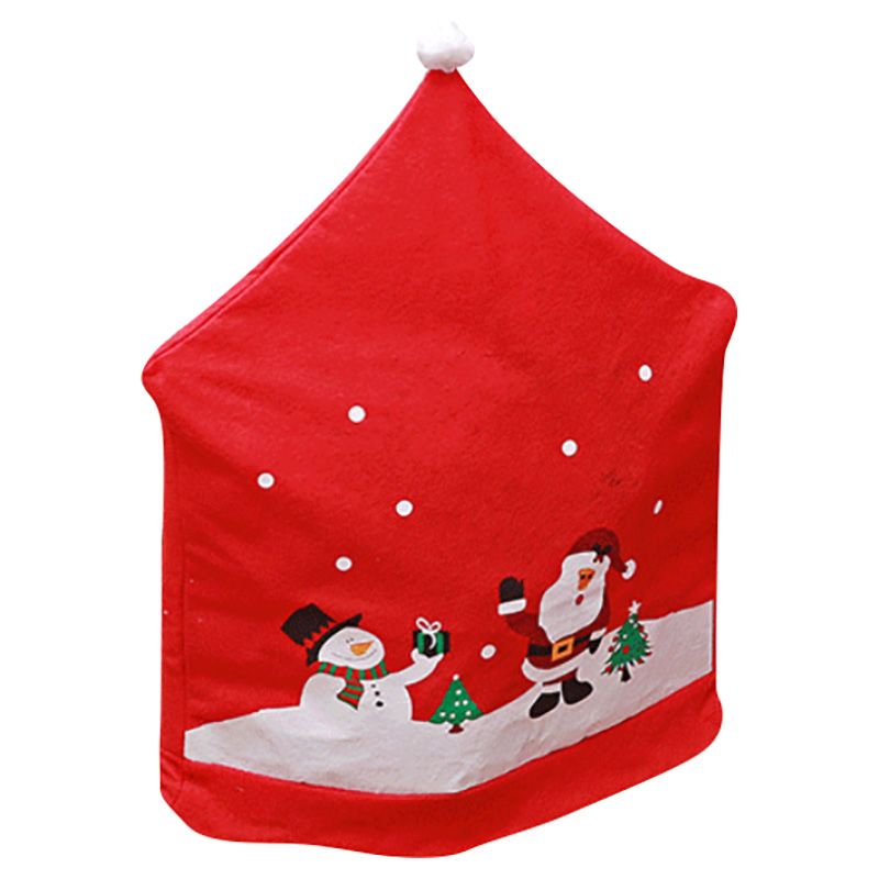 Party Propz - Christmas Chair Cover Santa Claus & Snowman - Pack of 2