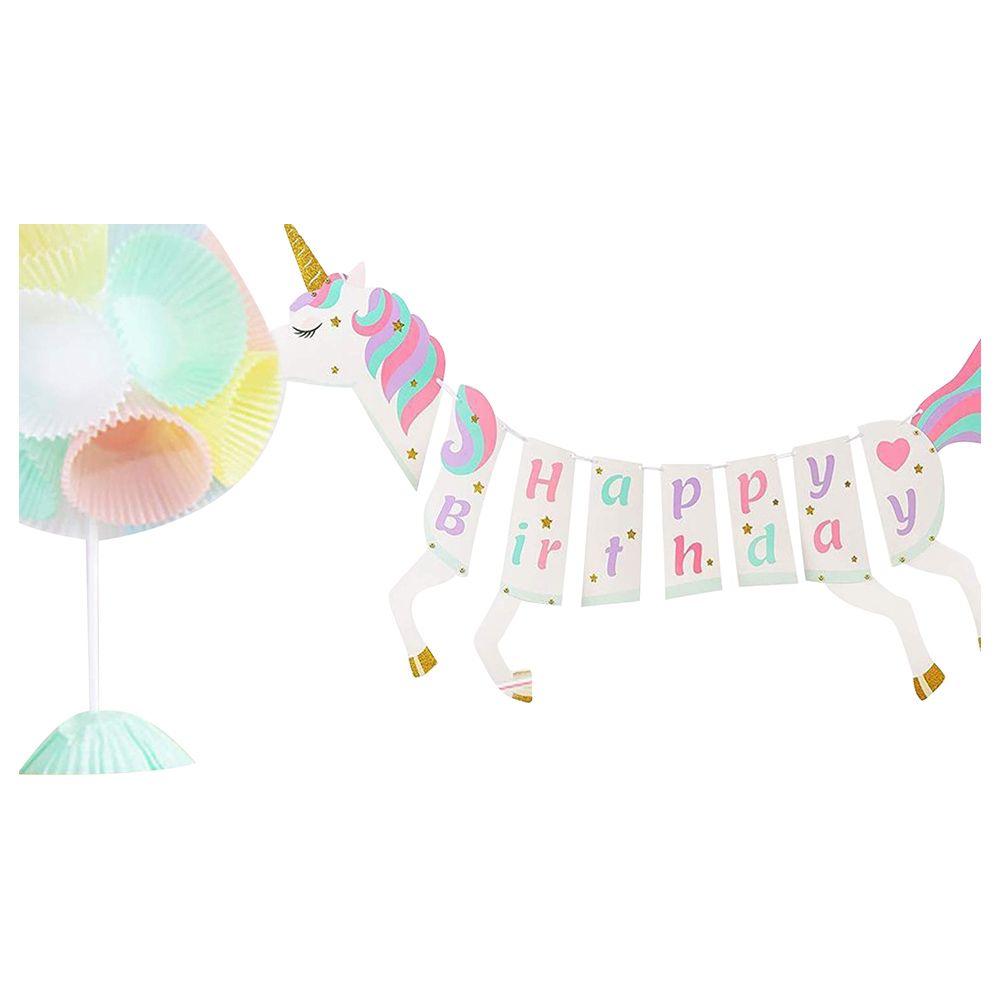 Brain Giggles - Unicorn Happy Birthday Banner