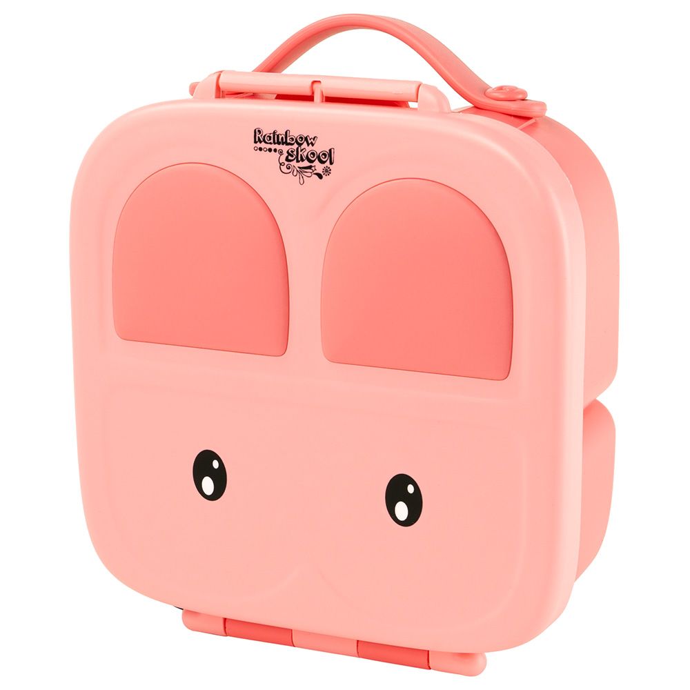 Rainbow Skool - 4 Compartment Bunny Lunchbox - Pink