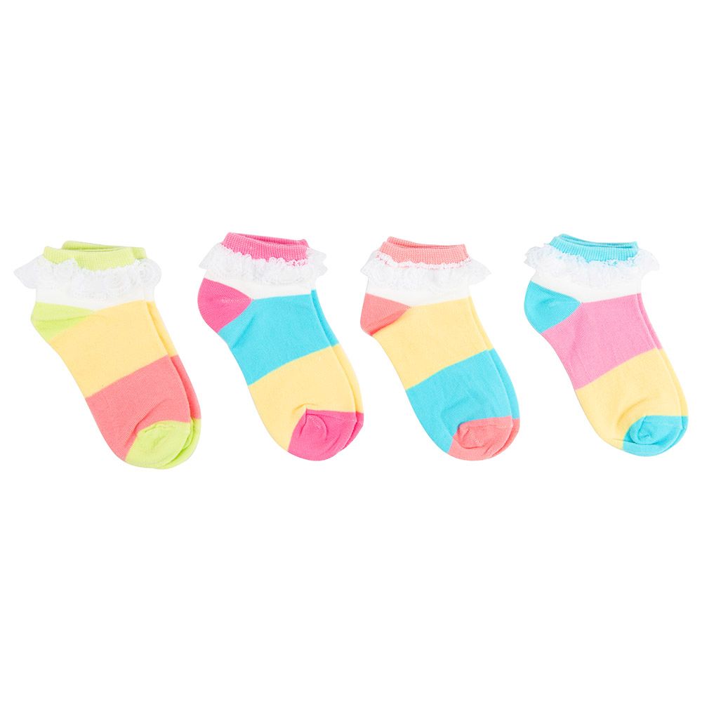 Night Angel Socks For Girls Pack Of 4 - Pattern