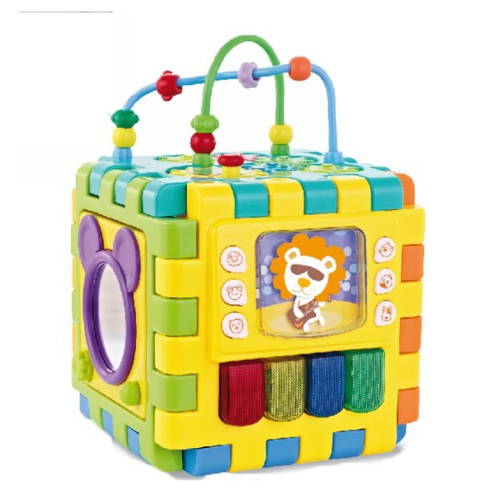 Goodway - Baby Activity Cube Educational Toy With Lights And Gears