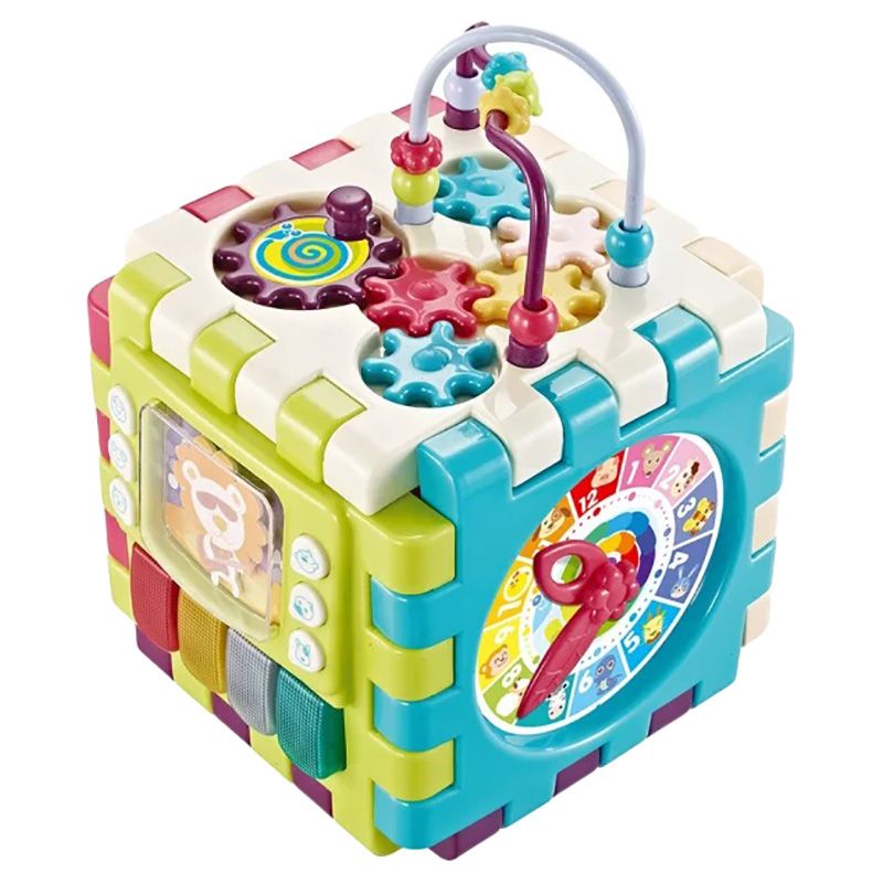 Goodway - Baby Activity Cube With Clock, Gears, And Educational Toys