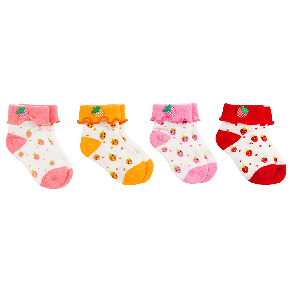 Night Angel Socks For Girls Pack Of 4 - Dots