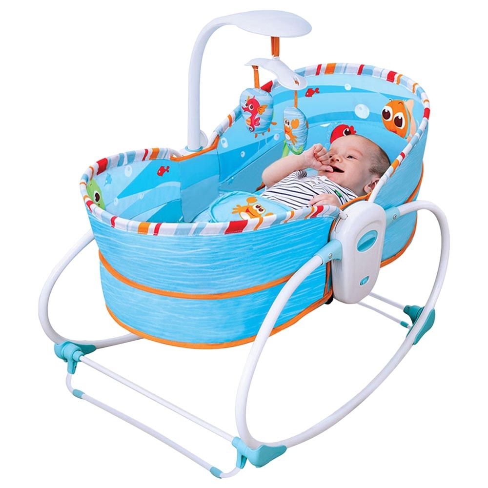 Mastela - Baby Rocker & Bassinet Cradle 5In1 Newborn - Blue