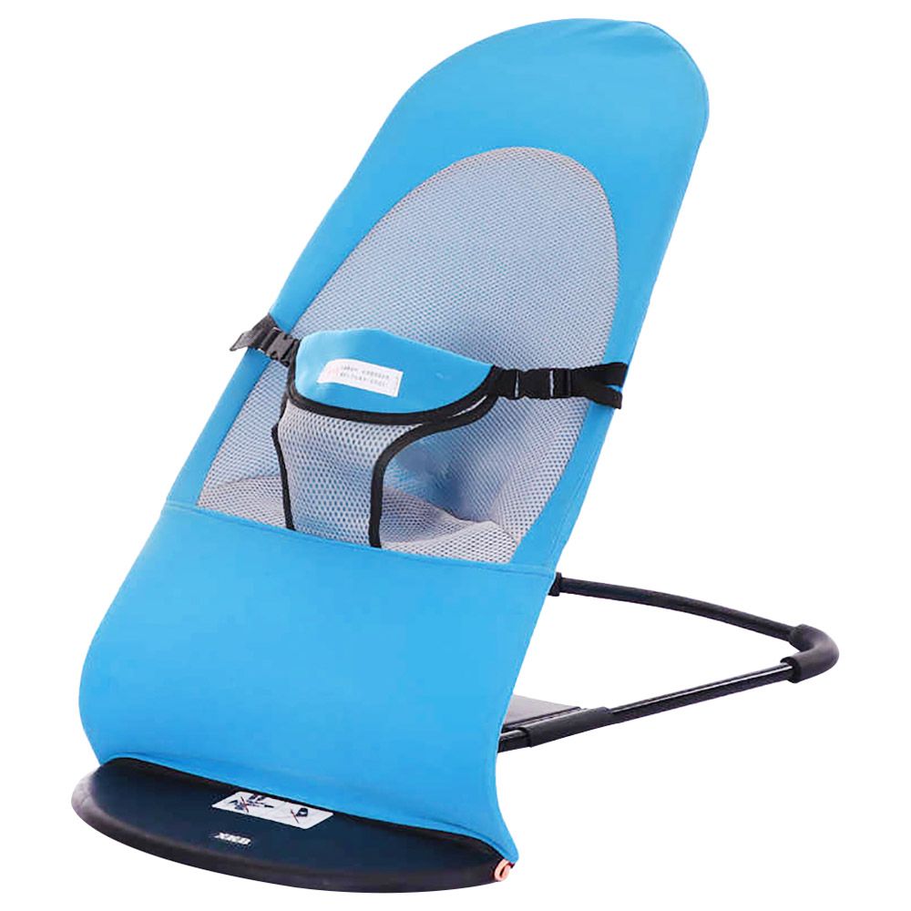 Little Angel - Baby Bouncer Chair Rocker Lounge Recliner Seat - Blue