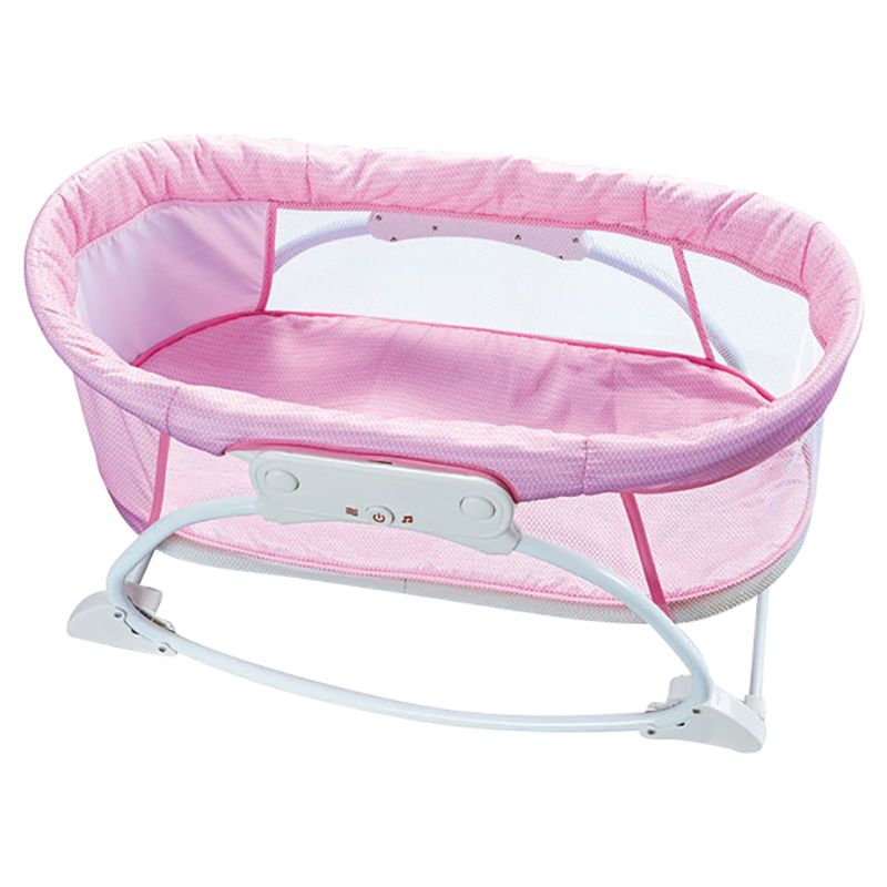 Little Angel - Baby Rocker Swing Bassinet for 3+ Months - Pink