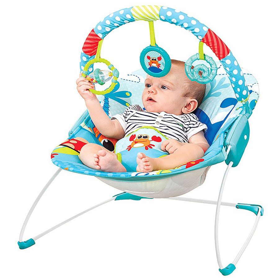 Mastela - Baby Bouncer For Infant To Toddler 6+ Months - Blue