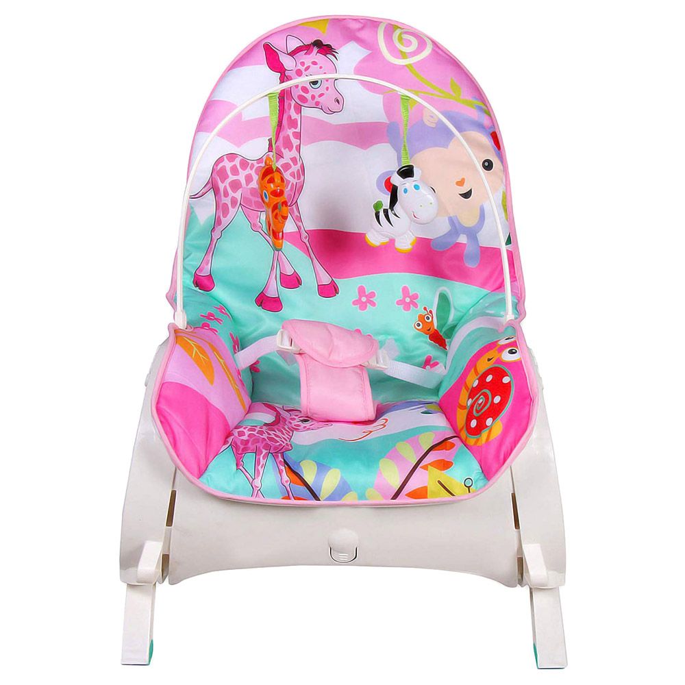 Little Angel - Baby Musical Portable Rocker Chair Lounge - Pink