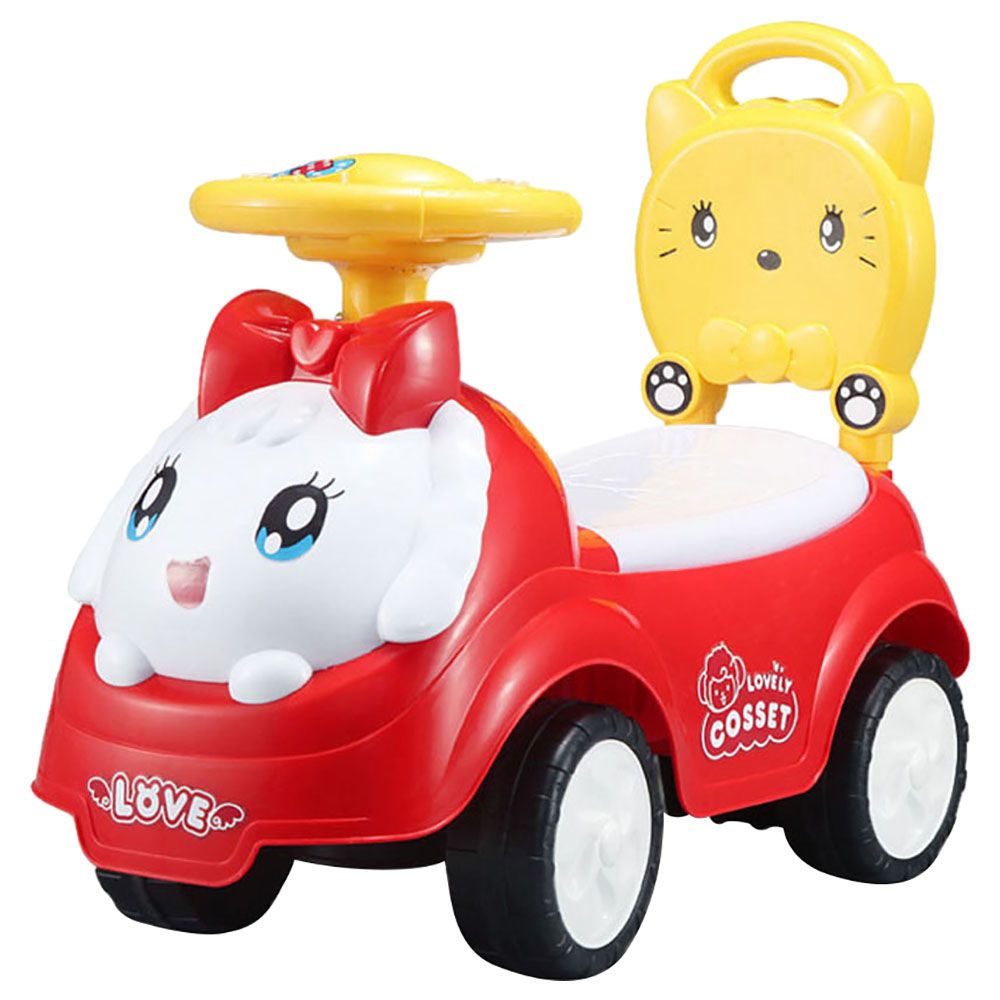 Little Angel - Baby Toy Walking Car - Red & White