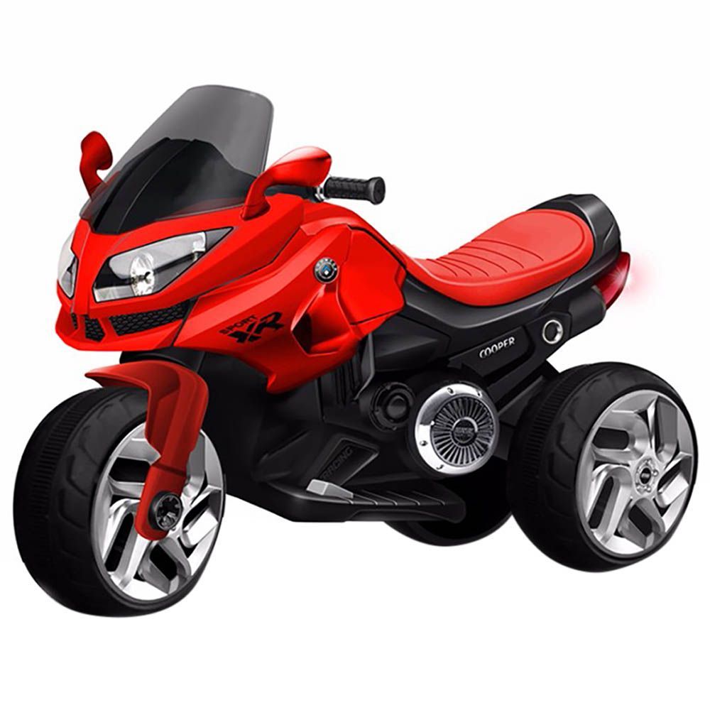 Little Angel - Kids Electronic Motorbike Ride On Bike With Music - Red