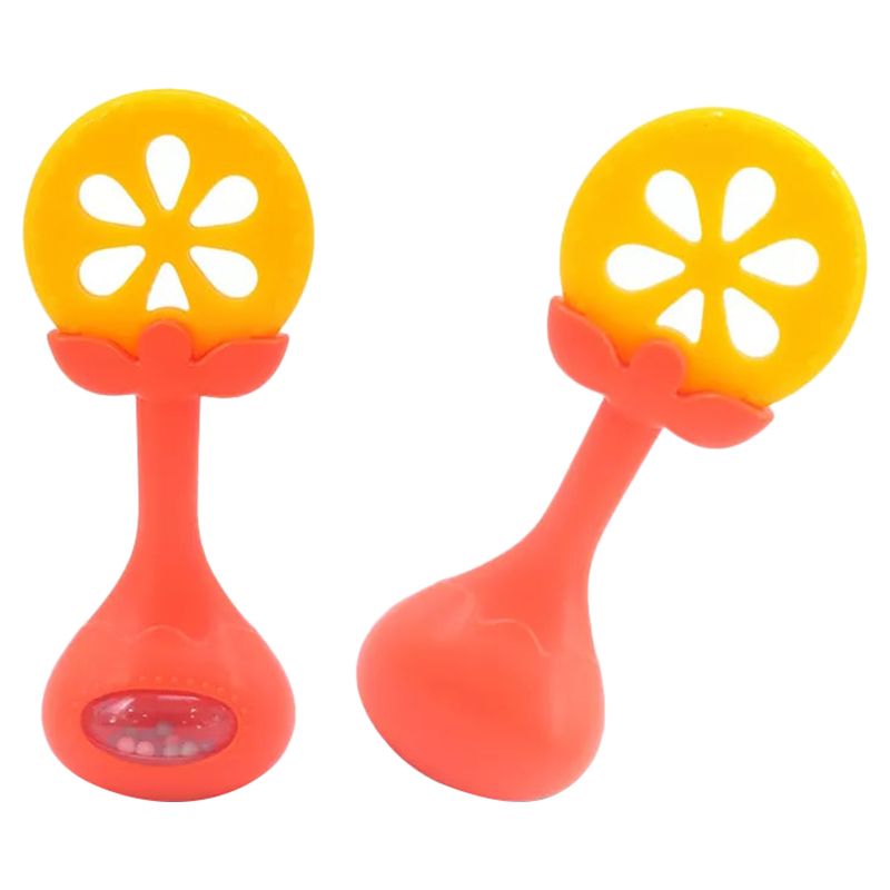 Huanger - Baby Rattle Fruit Shape Teether - Orange