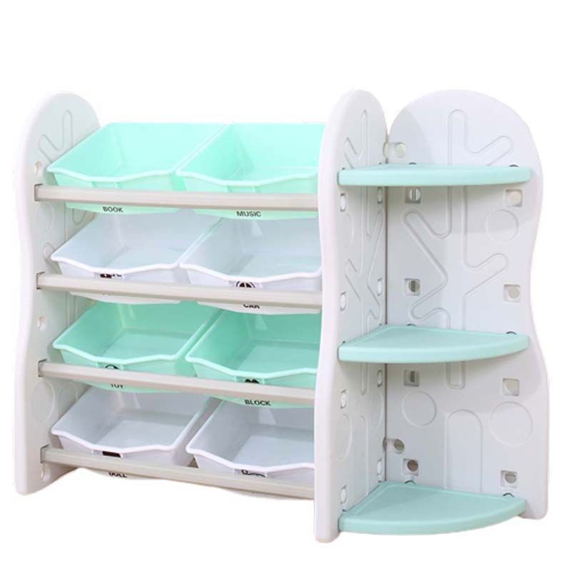 Little Angel-Toy Storage Organizer With Side Shelf-Blue