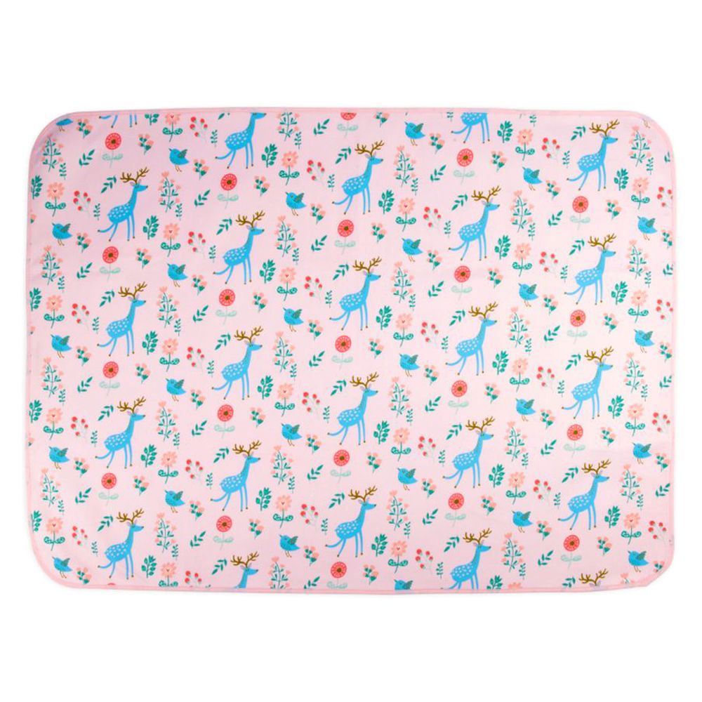 Night Angel - Baby Diaper Deer Changing Mat - Pink