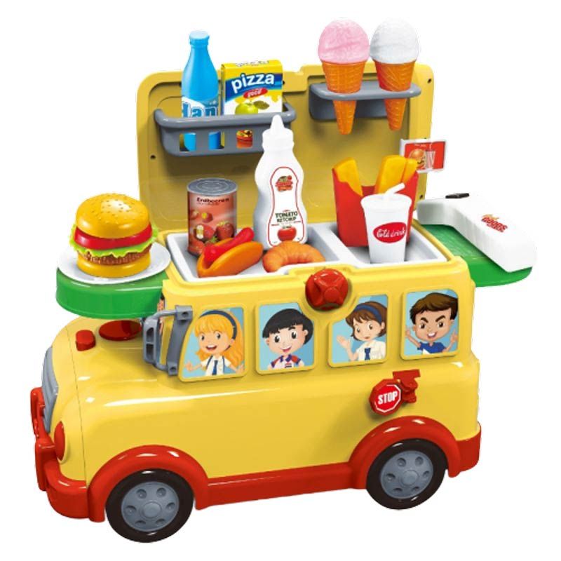 Little Angel - Baby Toys Go! Go! Funny Bus - Yellow