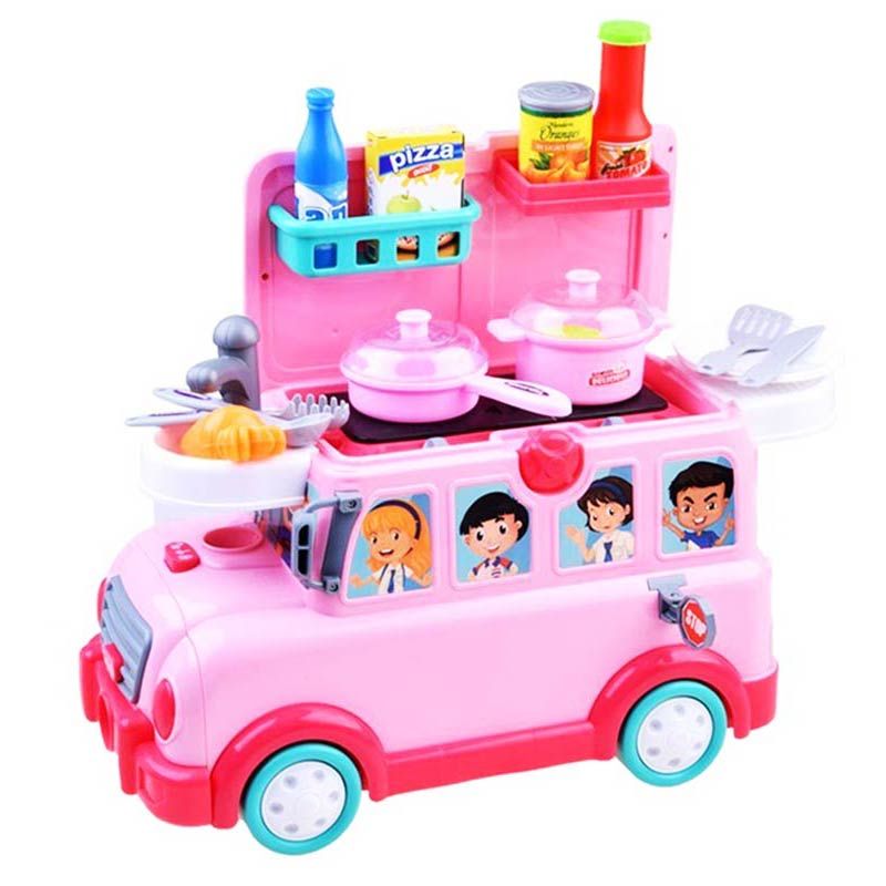 Little Angel - Baby Toys Go! Go! Funny Bus - Pink