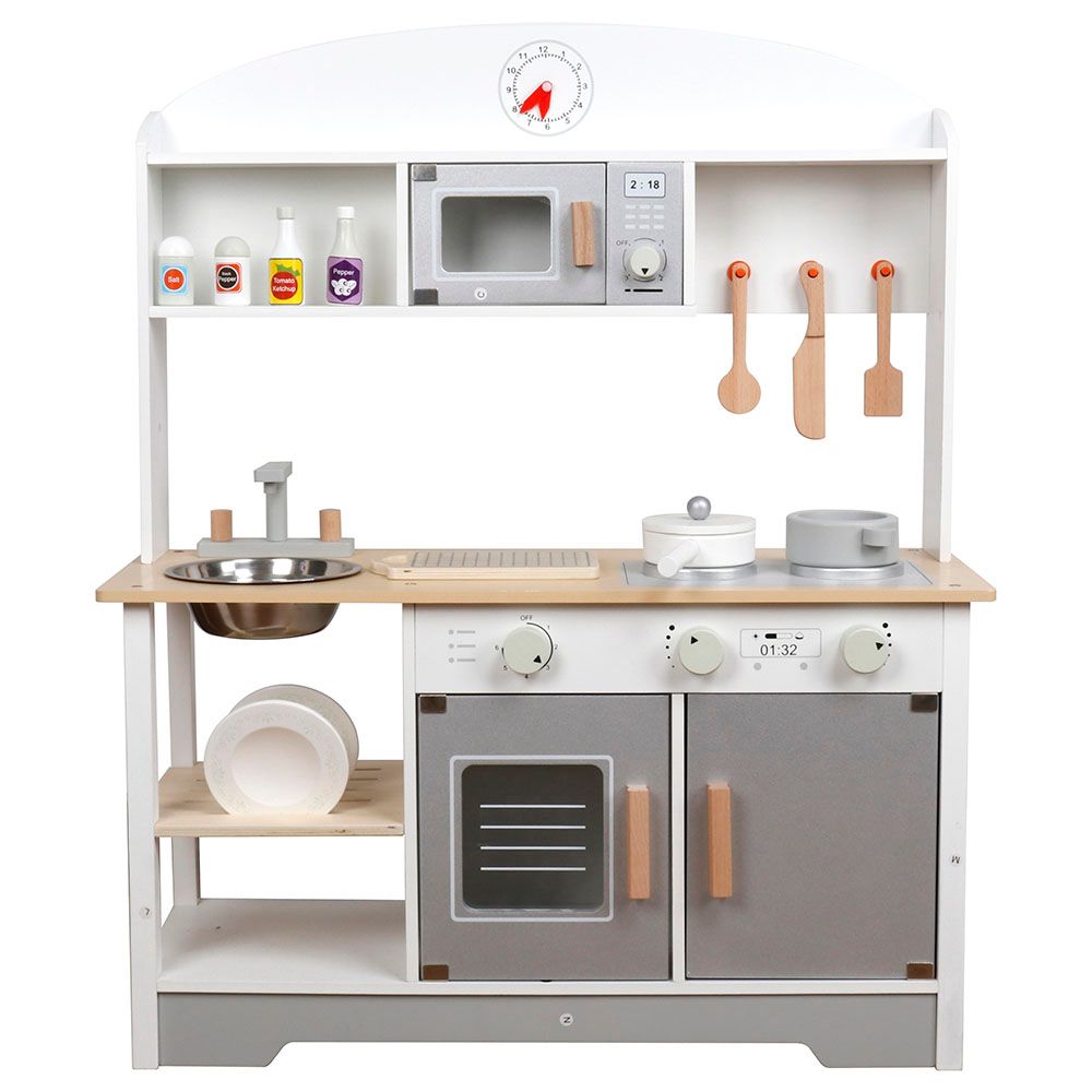 Little Angel - Kids Wooden Kitchen Playset  - Multi_3y