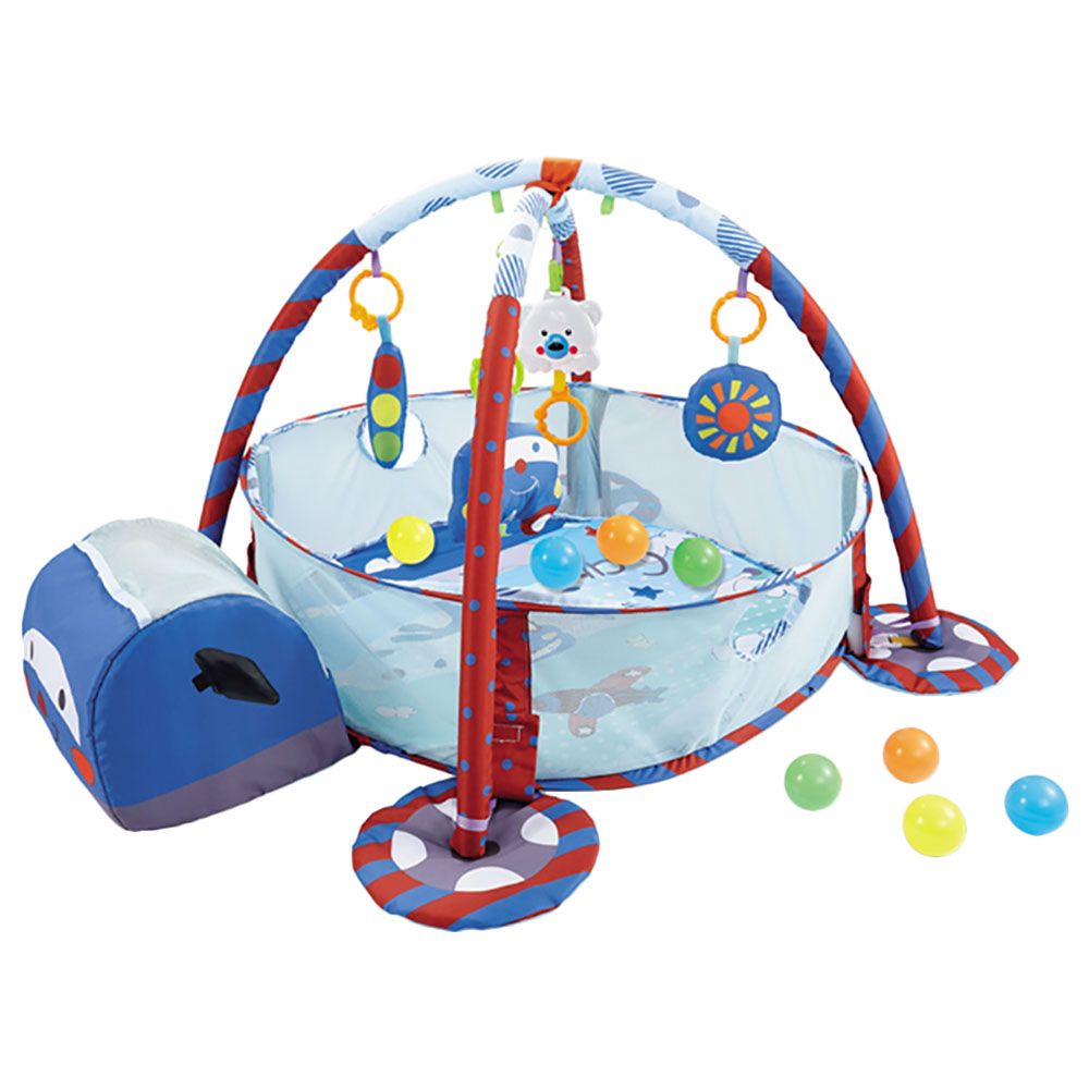 Little Angel - Baby Gym Rack And Game Pad Combo - Blue