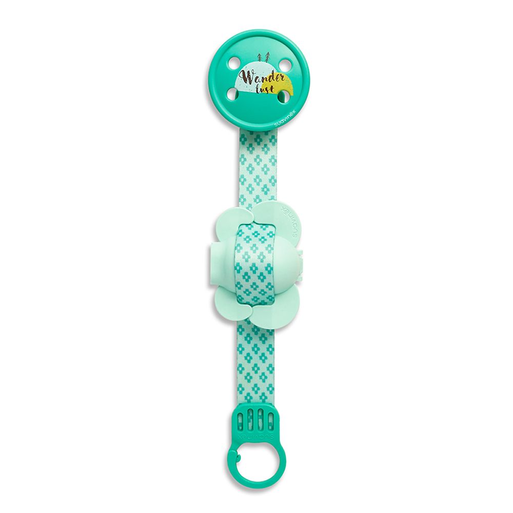 Suavinex -  Soother Clip & Teat Protetor Wander - Green