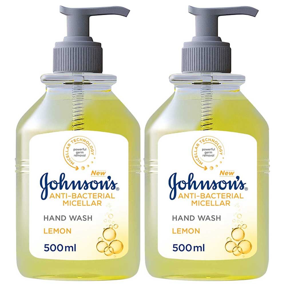 Johnson & Johnson - Antibacterial Lemon Handwash 500ml - 2pcs