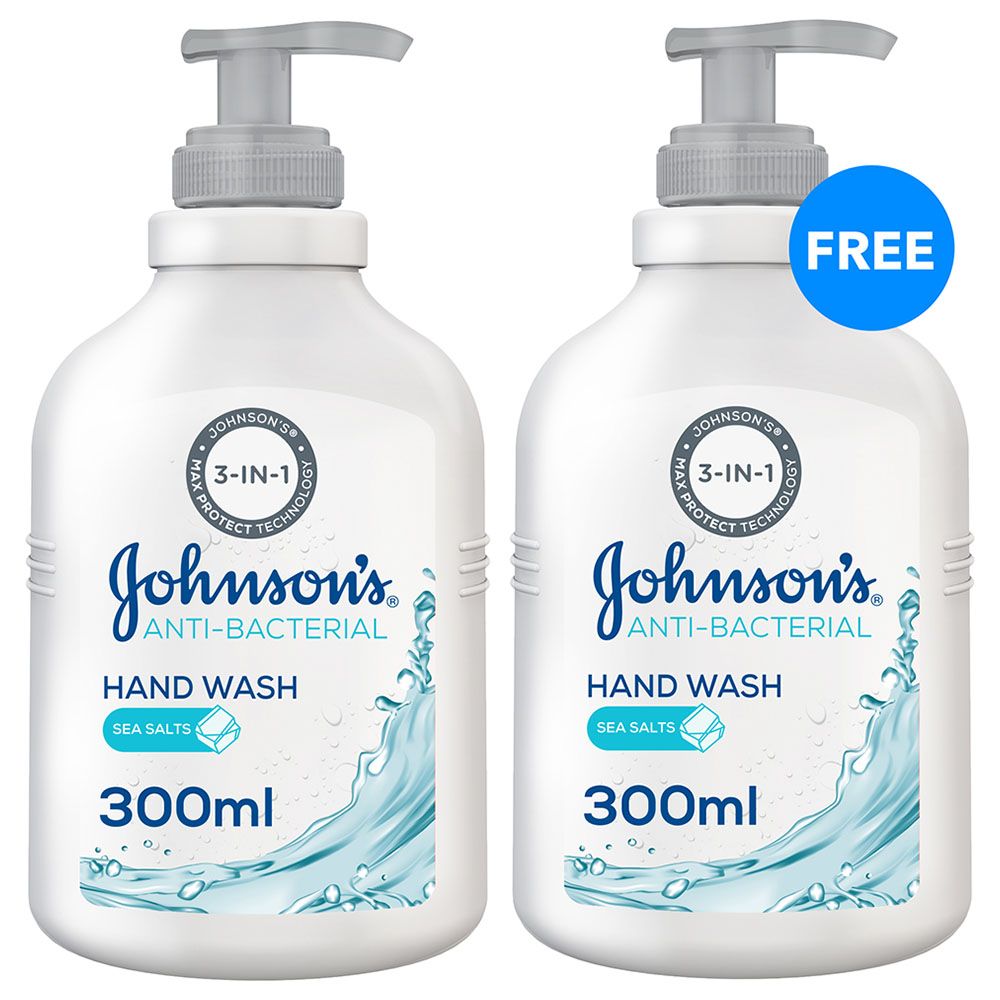 Johnson & Johnson - Antibacterial Handwash - Pack of 2 - 300ml - Seasalt