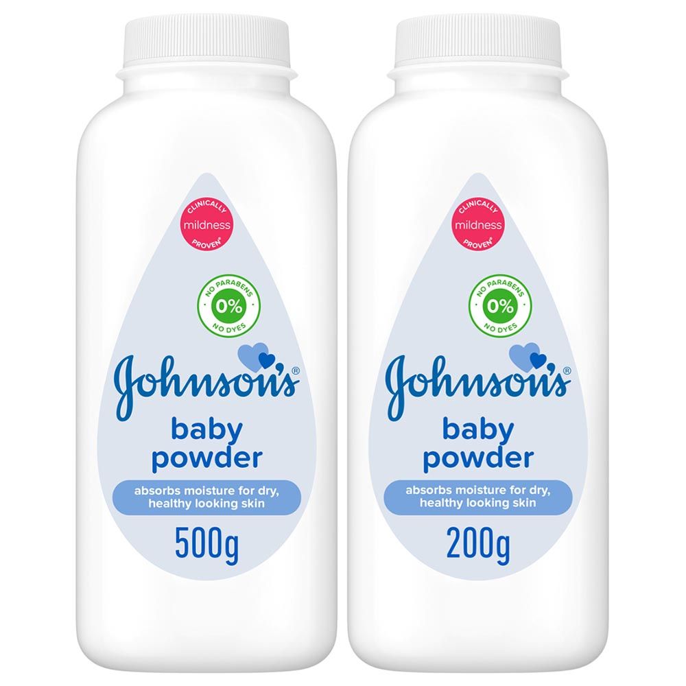 Johnson & Johnson - Baby Powder 500g + 200g