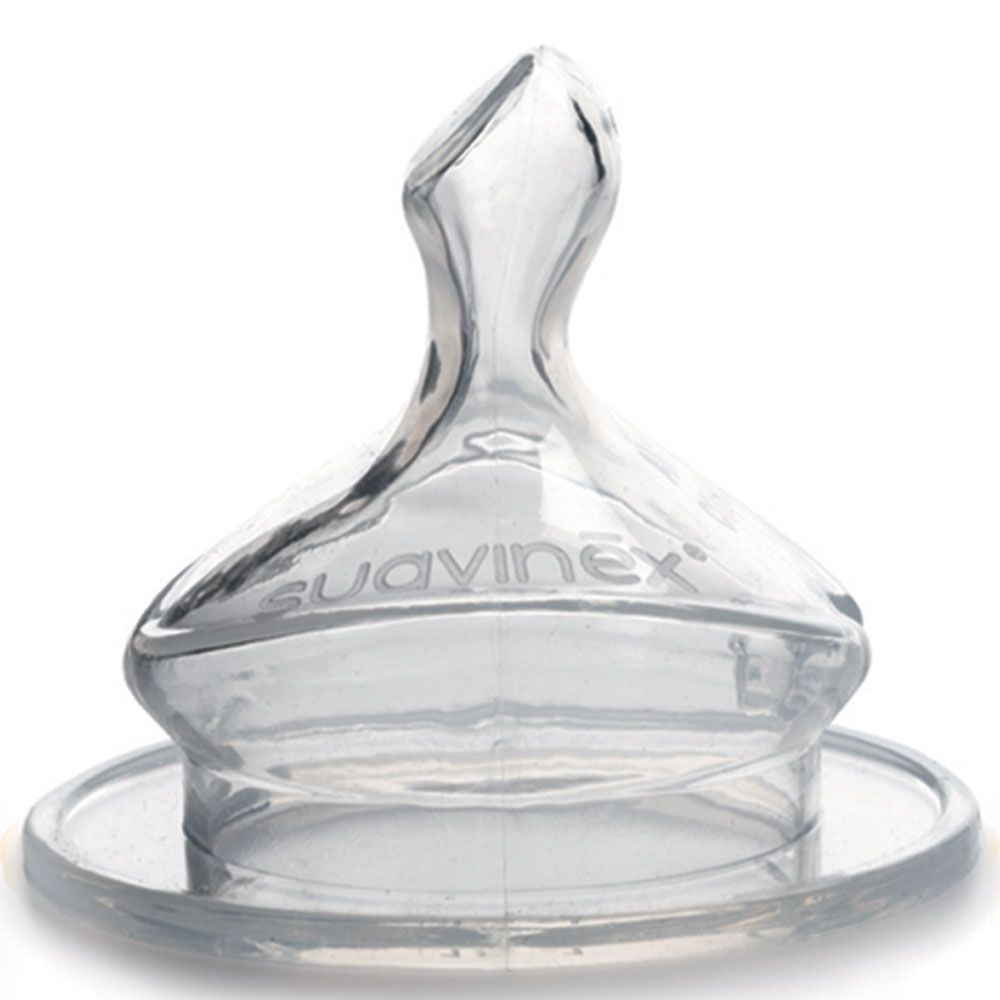 Suavinex - Wideneck Anatomical Silicone Teat Slow Flow 0-6m