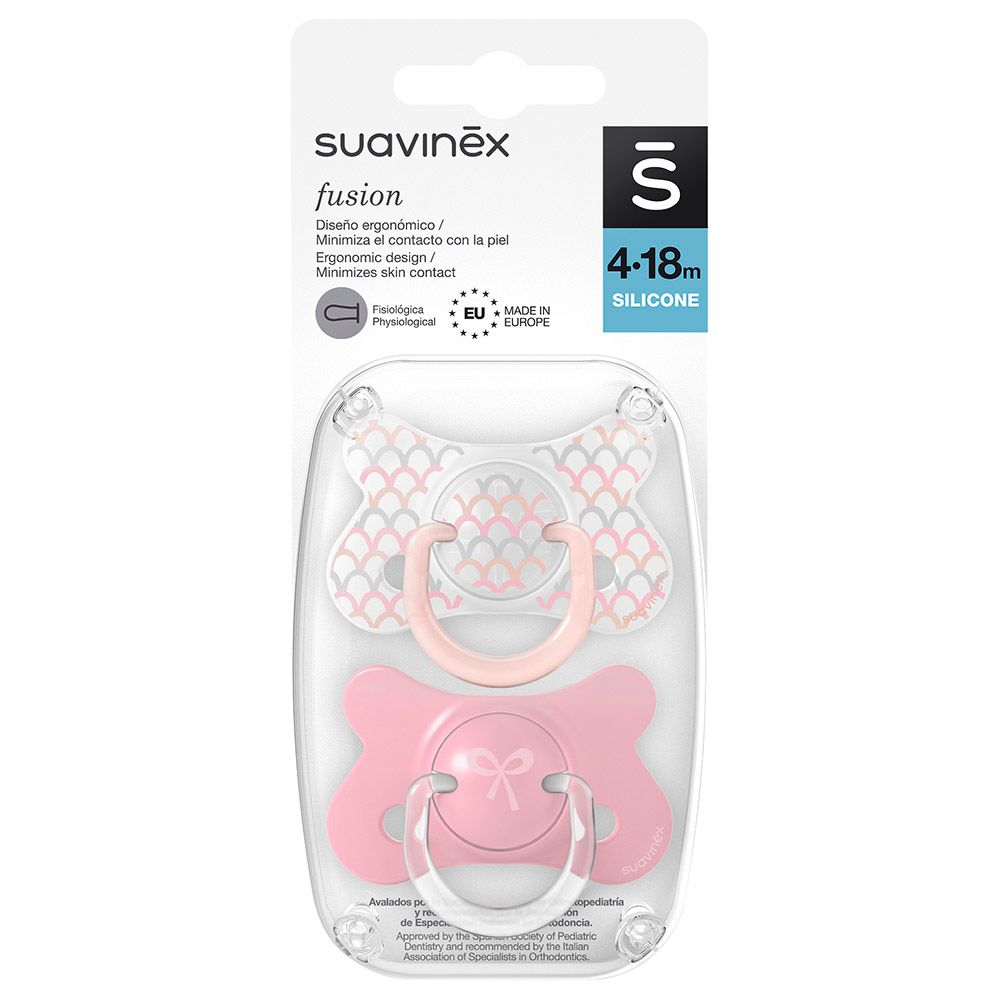 Suavinex - Memories Physiological Soother - 4-18M - 2pcs - Pink