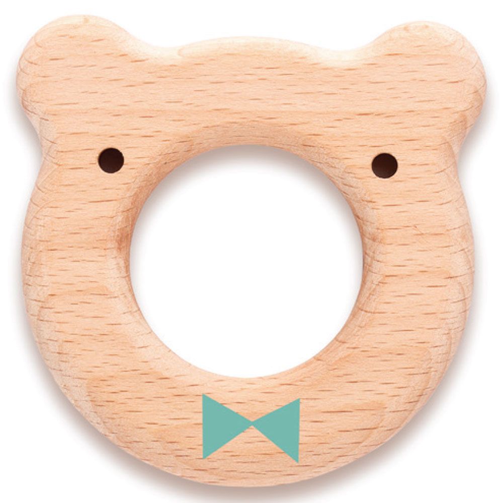 Suavinex - Wood Teether +4m Blue