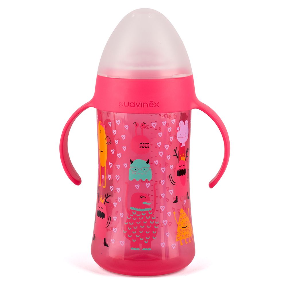 Suavinex - Booo Non Spill Spout Bottle Handle 270ml - Pink