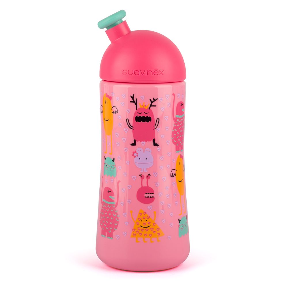 Suavinex - Booo Third Bottle With Sporty Spout 360ml - Pink