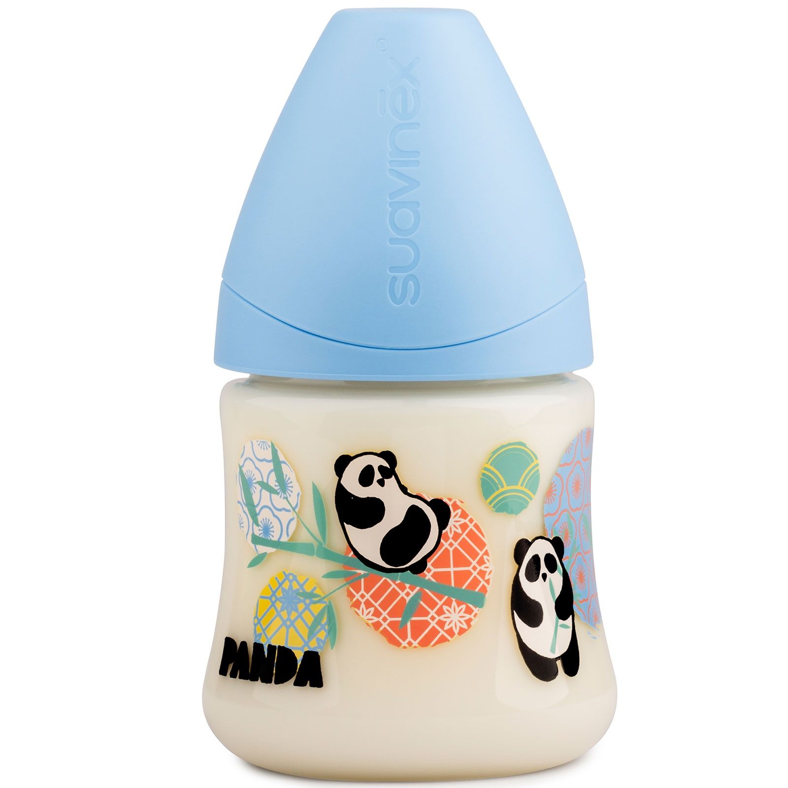 Suavinex - Panda Feeding Bottle 150ml - Blue