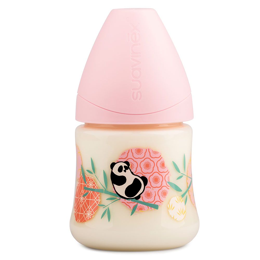 Suavinex - Panda Feeding Bottle 150ml - Pink