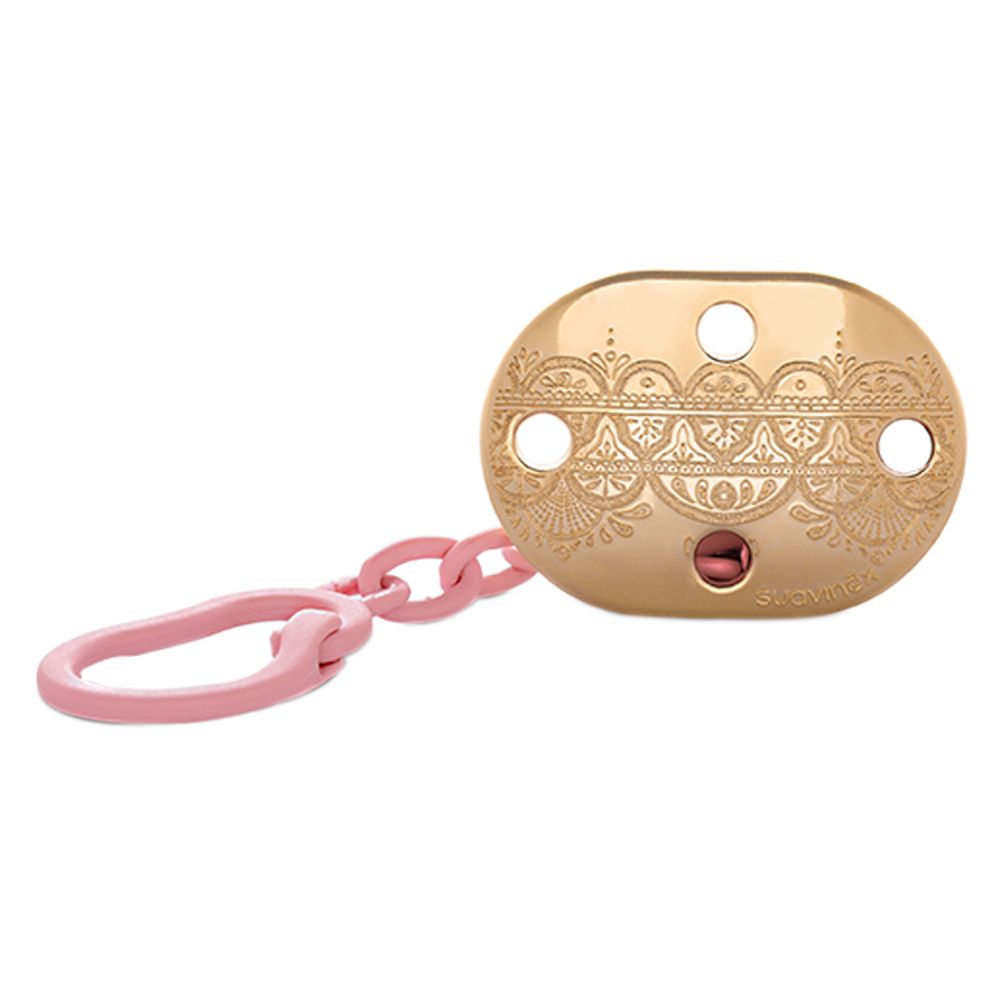 Suavinex - Premium Soother Chain L1 0M+ - Pink