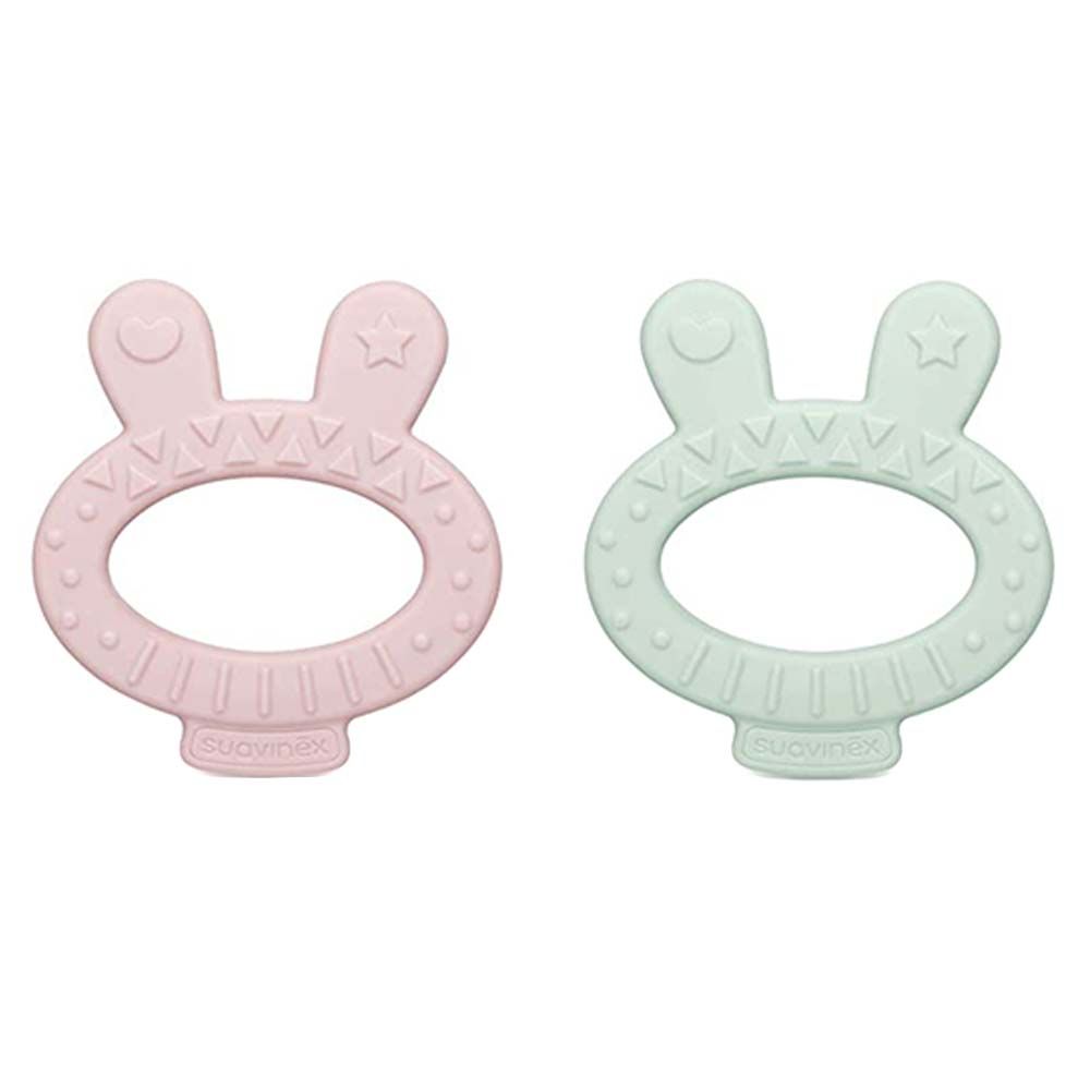 Suavinex - Babyart Teether Ring Rabbit 1pc