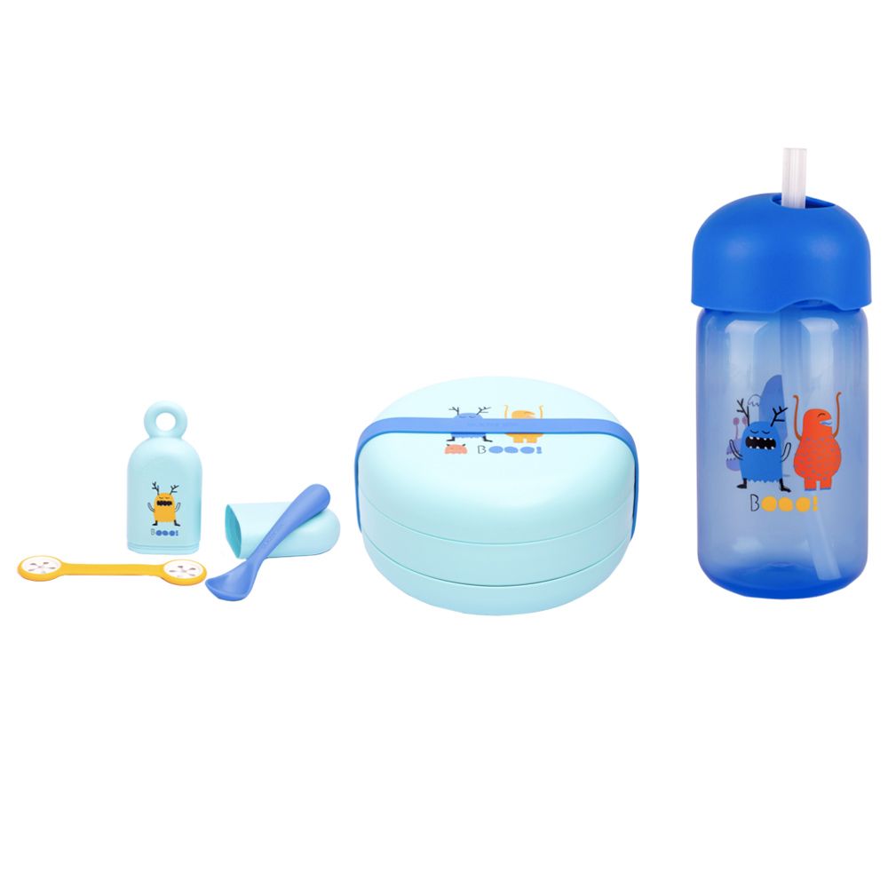 Suavinex - Sale Bundle Back To School Blue Boo Straw