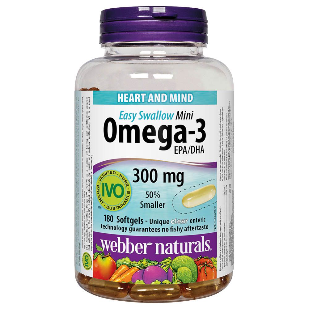 Webber Naturals - Mini Omega-3 Capsules - 180's