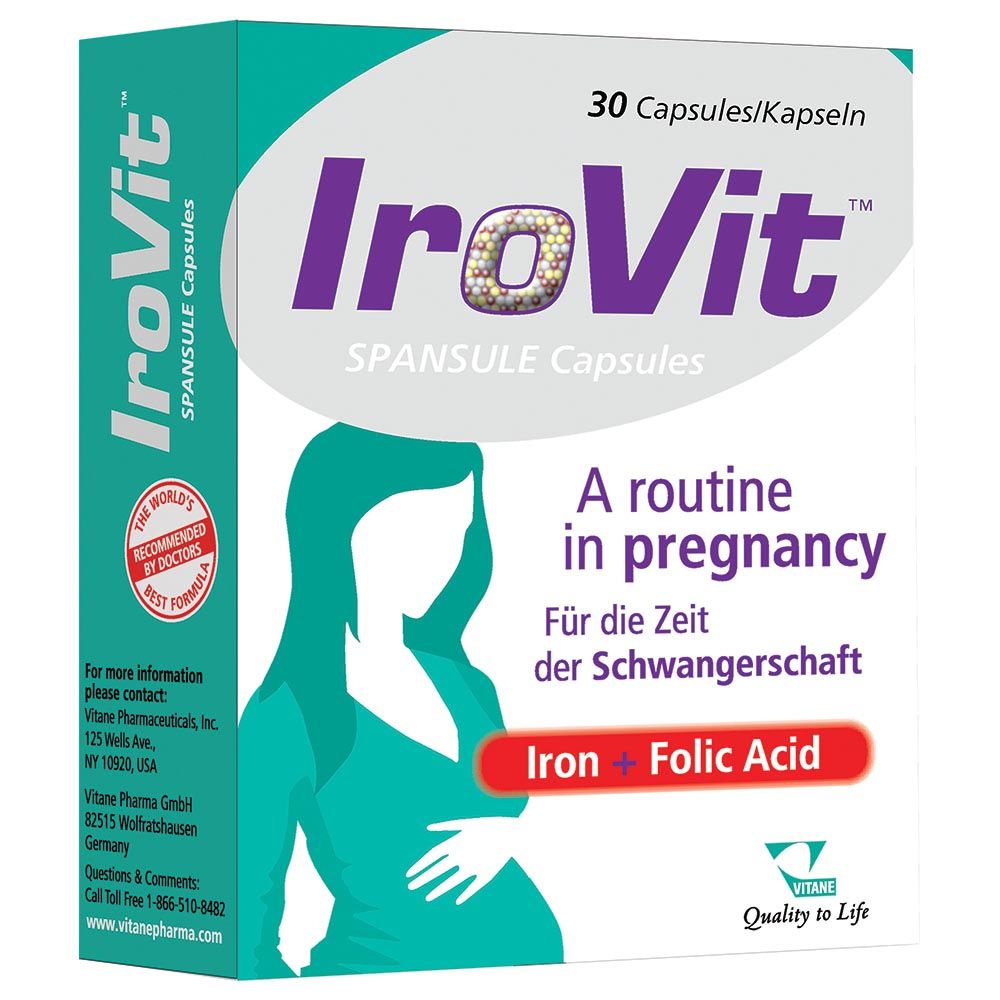 Vitane - Irovit Capsules - 30's